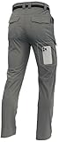 LINLANG EN Men's Lightweight Hiking Cargo Pants Waterproof Quick Dry Travel Fishing Climbing Work Outdoor Pants Sage Green M