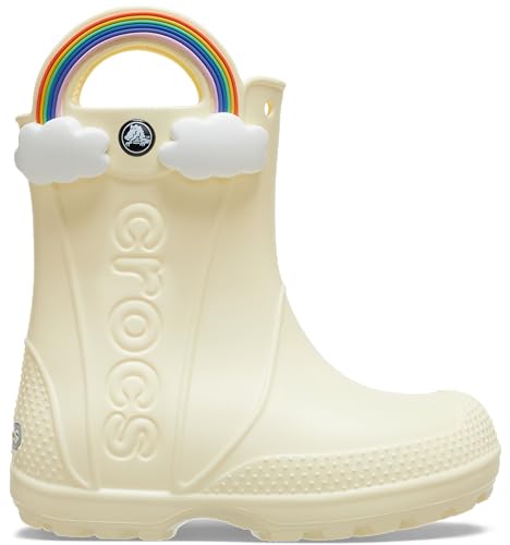 Image of Crocs Kids' Handle It Rain Boots | Waterproof Slip On Shoes | Kids' Rain Boots