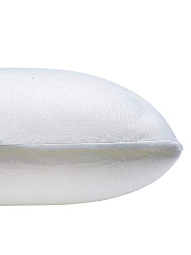 Image of The White Willow Moulded PU Foam Sofa Cushion (14 x 14 inches) for Back Support and ensures Proper Spine Alignment - Lightweight, Hypoallergenic and Comfortable for All