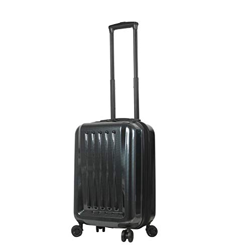 Mia Toro Mia Tor Italy Fonte Hardside Spinner Carry-on, Blue, One Size
