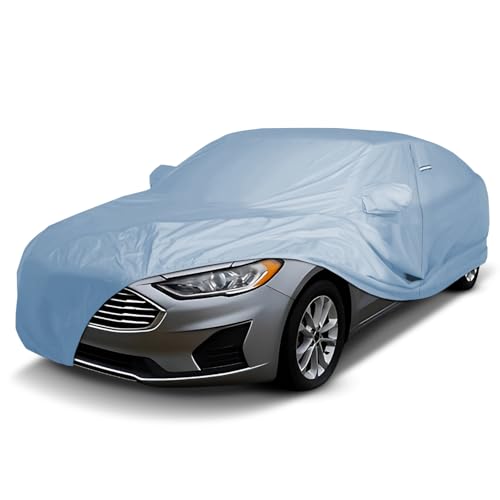 Image of iCarCover Premium Car Cover for 2006-2020 Ford Fusion Heavy Duty Waterproof All-Weather Automobiles Custom Fit Indoor Outdoor UV Snow Protection Covers with Straps and Bag