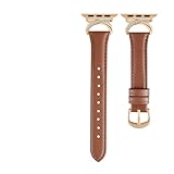xiaopang 1 pezzo adatto for orologi 11/10/9/8/7/6/5/cinturini in pelle, 40/44/41/45/42/46/49MM(Brown,40mm41mm42mm)