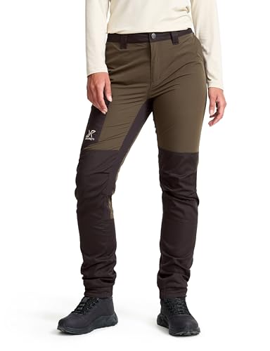 RevolutionRace Rambler Lightweight Pants für Damen Robuste und leichte Wanderhose für draußen Mud/Espresso M