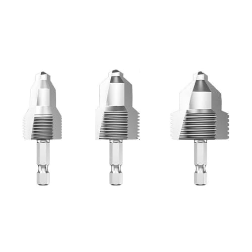 4 Points 1 Inch PVC Pipe Threader - Internal Thread Fast PPR Water Pipe Opener for Tap Waterpipe Tapping - Durable Pagoda Drill Tool(1 inch)