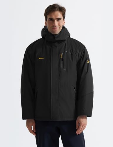 GEMYSE Men's Mountain Waterproof Ski Snow Jacket Winter Windproof Rain Jacket (Pure Iron Grey,Medium) - Thumbnail 2