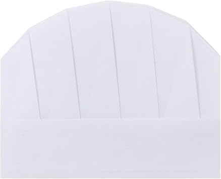 Yeios 24 Pack Chef Hat for Kids for Adults Adjustable Chef Hats Disposable Chefs Hat DIY Kids Bakers Hats for Party White