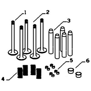Compatible with Case-IH Kit Exhaust Valve Part No: A-3802085
