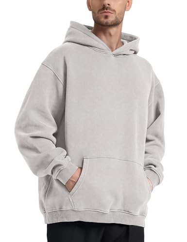 Image of Hatant Oversized Hoodie Sweatshirts for Men Couples Heavyweight Hoodies Pullover Vintage Mens Acid Wash Sweaters Clothes 2026