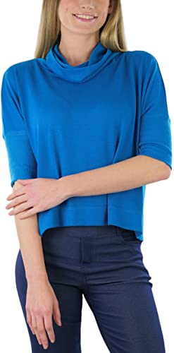 Image of ToBeInStyle Women's Classic Knit Fold Over Turtleneck Pullover
