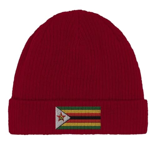 Bonnet en coton drapeau du Zimbabwe pour homme et femme
