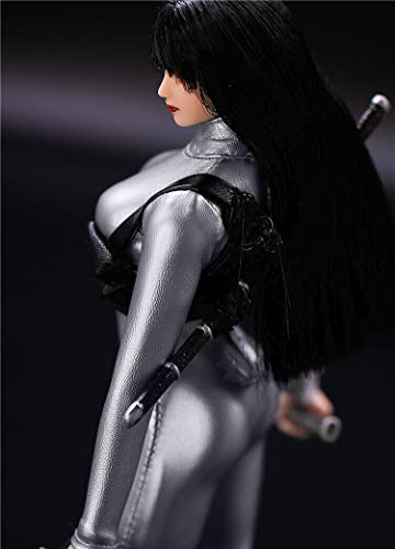 1:6 Clothes Accessory Silver Leather Tights Model for 12" Female Figure(only Tights)2