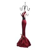 MUCKLILY Soporte Giratorio para Joyería de Hierro Organizador Elegante para Collares Pulseras y Exhibidor de para Hogar y Tienda