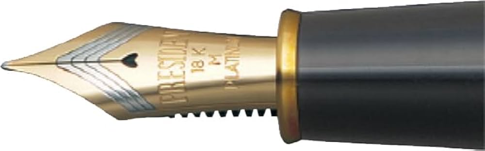 Amazon | プラチナ万年筆 万年筆 F 細字 出雲 鉄刀木 マット PIZ