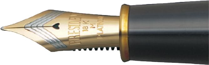 Amazon | プラチナ万年筆 万年筆 F 細字 出雲 鉄刀木 マット PIZ