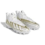 adidas Chuteira de futebol infantil unissex Freak Spark Md 23, Branco/Ouro metálico, 11.5