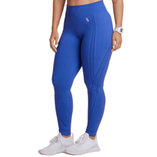 Calça Legging Lupo Max Feminino Cintura Alta Treino Academia (BR, Alfa, M, Regular, Regular, Azul-An