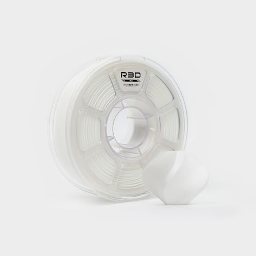 R3D PLA 3D Filament 1.75mm, 0-370 mm/s High-Speed Printing, Dimensional Accuracy +/- 0.02mm, 1KG (2.2lbs) Clear Plastic 