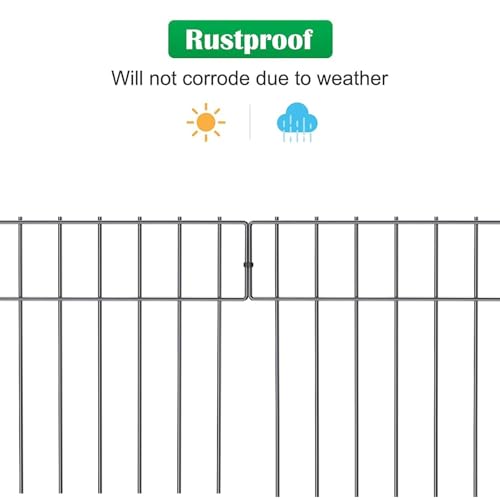 Clôture décorative arquée en métal durable pour aménagement de jardin chic