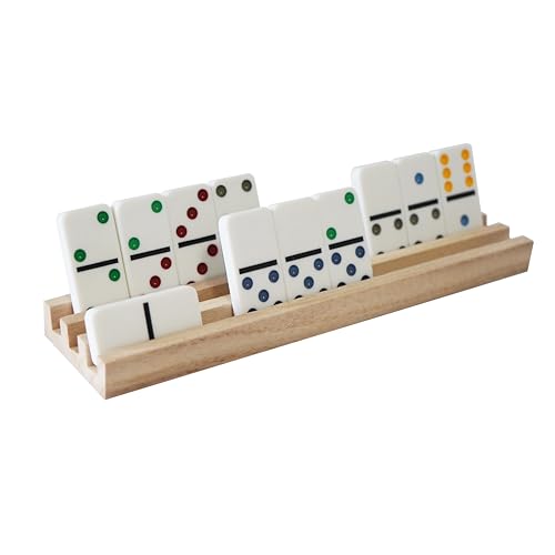 DNB Wooden Domino Racks Set de 8 Soportes miniatura 2