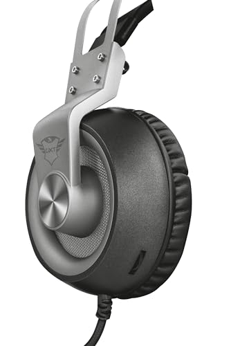 Trust Cuffie Gaming GXT 430 Ironn con Microfono Flessibile e Archetto Autoregolabile, 3.5 mm Jack, Filo, Over Ear, PC, PS4, PS5, Xbox Series X, Xbox One, Switch, Nero - Cuffia gaming - Immagine 4