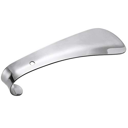 Formulaone Tragbares ergonomisches Design Schuhhorn Hochleistungs-Schuhlöffel aus Edelstahl von Comfy Clothiers Shoe Lifter-Silver Cover