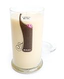 Vanilla Bean Candle - Large Beige 16.5 Oz. Highly Scented Jar Candle - Made with Natural Oils - Bakery & Food Collection