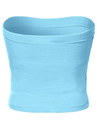 Image of Women's Shapewear Tube Tops Strapless Ruched Built-in Shelf Bra Casual