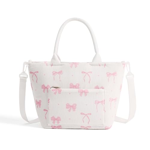 Lunch Bag for Women Adult Large Insulated Lunch Box Girl Cute Corduroy Lunch Tote Bags Reusable Leakproof Cooler Work Picnic