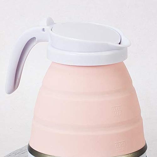 Reise Faltbare Wasserkocher, Faltbare Wasserkocher Silikagel Kleine Elektrische Wasserkocher Kochendes Wasser, 600ml… – Bild 3