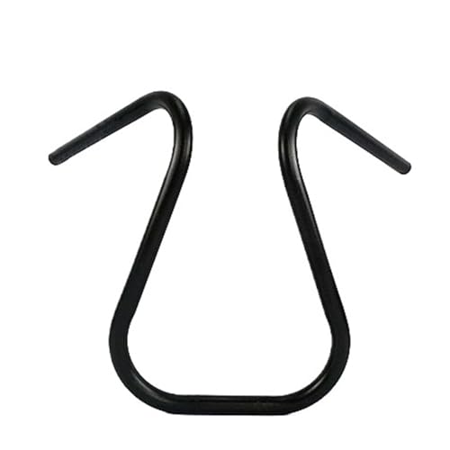 Guidon moto universel 22mm vintage rétro noir pour custom
