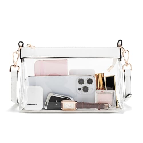 Image of Wuflyover Clear Bag for Stadium Events, Clear Purse for Women