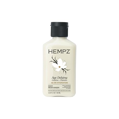 HEMPZ Body Lotion Age Defying - Shea Butter Daily Moisturizing Cream, Shea Butter Hand and Body Moisturizer - Hemp Lotion - Skin Care Products, Hemp Seed Oil - Mini, 2.25 oz.