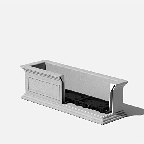 Veradek Brixton Window Box Planter - 2 Pack (36 Inch, Gray) #TOP5