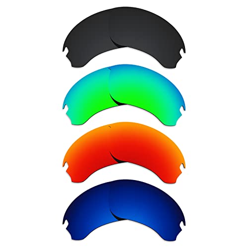 Image of Alphax Polarized Replacement Lenses for Oakley Si Speed Jacket OO9228 Sunglasses - Glare Reduction | Precision Cutting