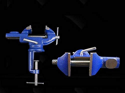 Sourcemall 360° Rotating Bench Vise, 2.5'' Cast Iron Table Vise Clamp For Woodworking, Hobby, Diy Craft (Clamping Range: 0-2.5Inch) #TOP5