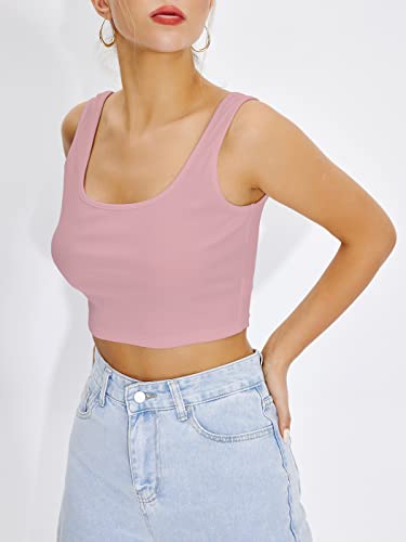 Image of Shasmi Women's & Girls' Solid Sweet Heart Neck Slim Fit Simplicity Tops (TOP 50)