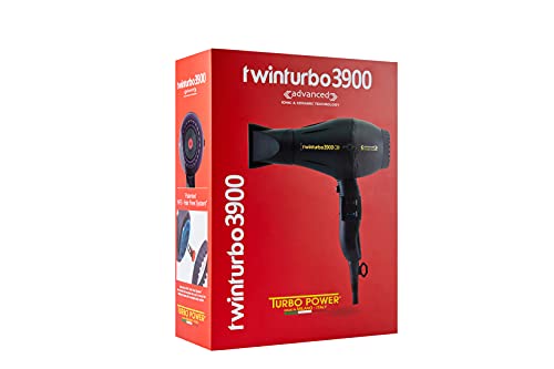 Turbo Power Twin Turbo 3900 Advanced Hair Dryer - Black #TOP3