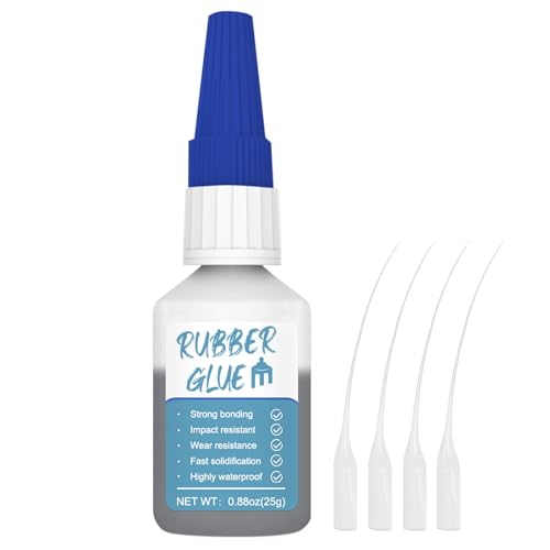 25g Gummikleber Extra Stark Wasserfest, Gummi Kleber Sofortige Bindung, für Gummiprodukte, Reifen, Gürtel, Stiefel, Bastelarbeiten