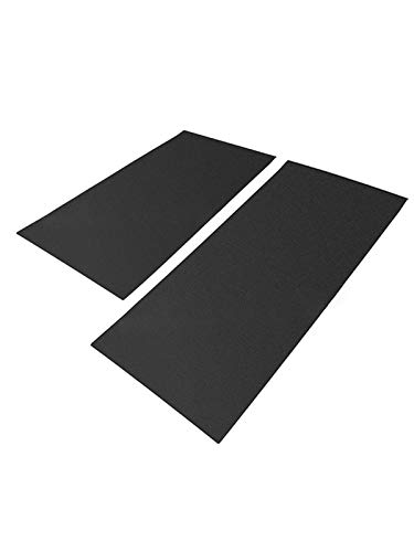 Tinello Tapete de equipamento fitness para carpete, casa, antiderrapante, preto, espesso, tapete de