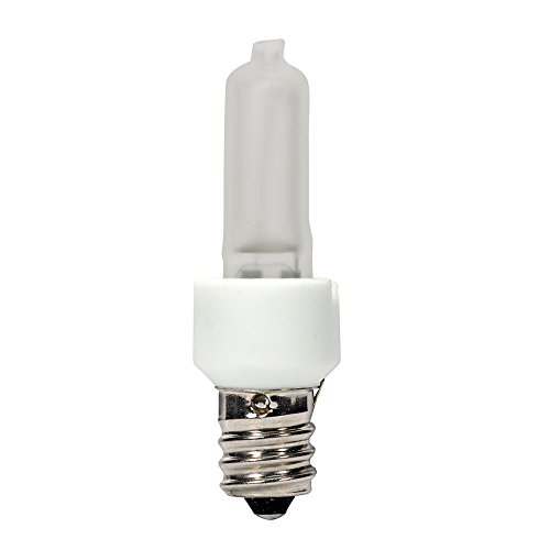 Satco S4485 Candelabra Light Bulb in White Finish, 2.44 inches, 1 Count (Pack of 1), Frosted