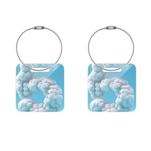 Personalized Name Customized Name Cloud Number Luggage Reservation Sign Acrylic Sign DIY Sign Suitable for Backpacks, suitcases, Duffel Bags, Handbags4