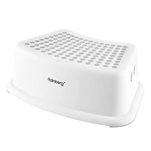 Rainberg Kids Bathroom Step Stool, Sturdy Step Stool, Anti Slip Stool, Toddlers Stool For Potty Training and use in the…