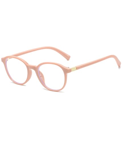 Image of EYLRIM Classic Round Glasses for Women Men Circle Frame Blue Light Glasses Nerd Eyeglasses