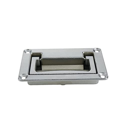 Image of Bitray Boat Deck Hatch Handle Silver Recessed Pull Handles Toolbox Flush Pull Handle for Deck Hatch and Home Furniture
