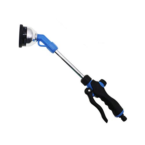 Lanzamiento 1 unids/lote 9 funciones pistola de pulverización de varilla larga boquilla de manguera pistolas de riego de jardín pistola de agua de lavado de coches herramienta de limpieza por chorro