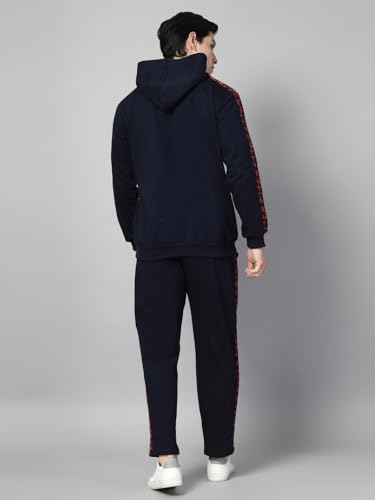 Image of Rigo Cotton Fleece Full Sleeves Oversized Co-ord Set for Men | Printed Hooded Track Suit Set for Men