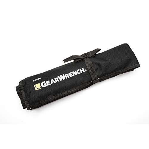 Image of GEARWRENCH Long Pattern Combination SAE Wrench Set with Tool Roll, 11 Pc., 12 Point - 81934