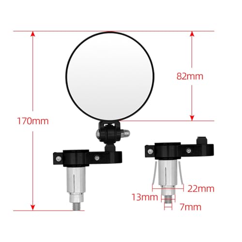Espejos plegables de extremo de manillar para Suzuki GS550M 3