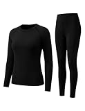 LOMON 2 Piece Sets Thermal Underwear for Womens Base Layer Winter Clothes