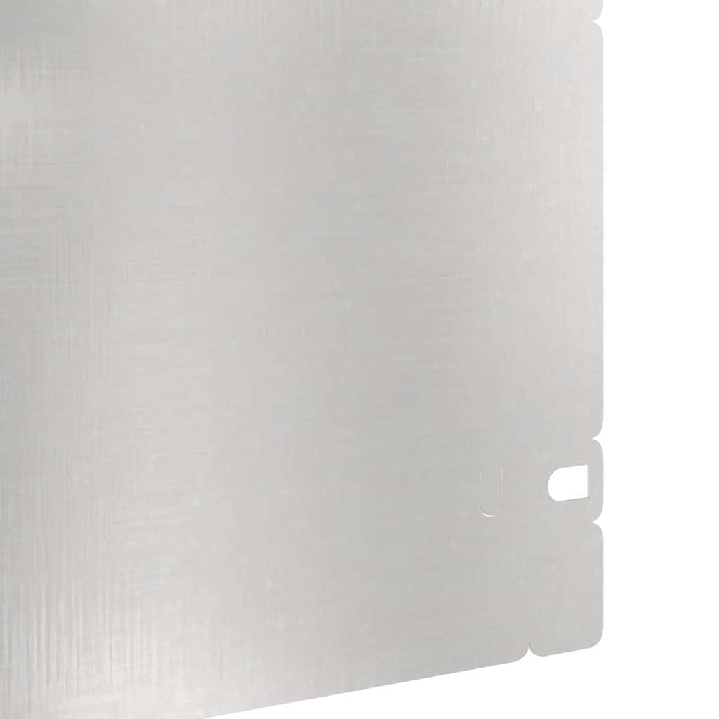 Krawędź trawnika 20 szt. 103 x 0,05 x 22 cm stal szlachetna srebrna